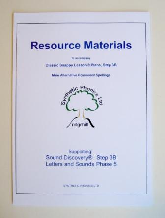 Resource Materials to accompany Classic Snappy Lesson Plans at Step 3B.