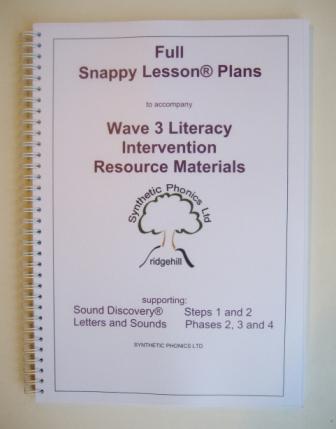 Full Snappy Lesson Plans to accompany Wave 3 Literacy Intervention Resource Materials