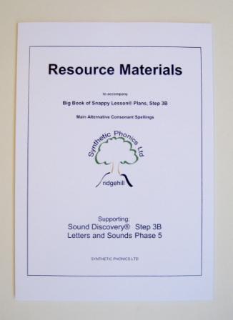 Resource Materials to accompany Big Book of Snappy Lesson Plans, Step 3B.
