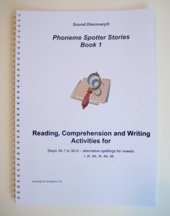Phoneme Spotter Stories, Book 1. Reading, Comprehension and Writing Activities.